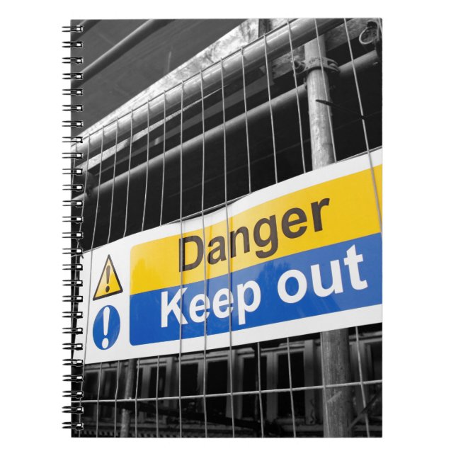 Carnet Danger Ne pas fermer le panneau (Devant)