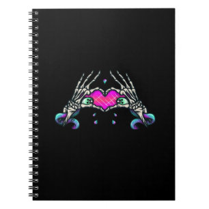 Carnet Dans la mort - Squelette Mains de coeur