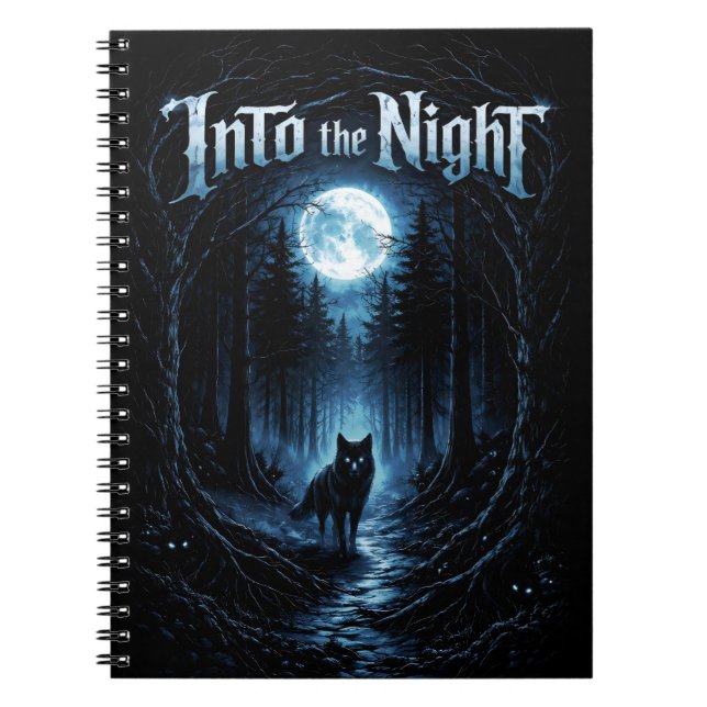 Carnet Dans la nuit — Forêt au clair de lune (Devant)