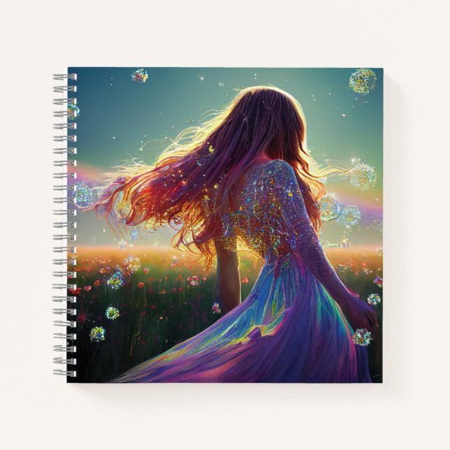 Carnet Dans les champs de cristal sous le ciel étoilé (Devant)