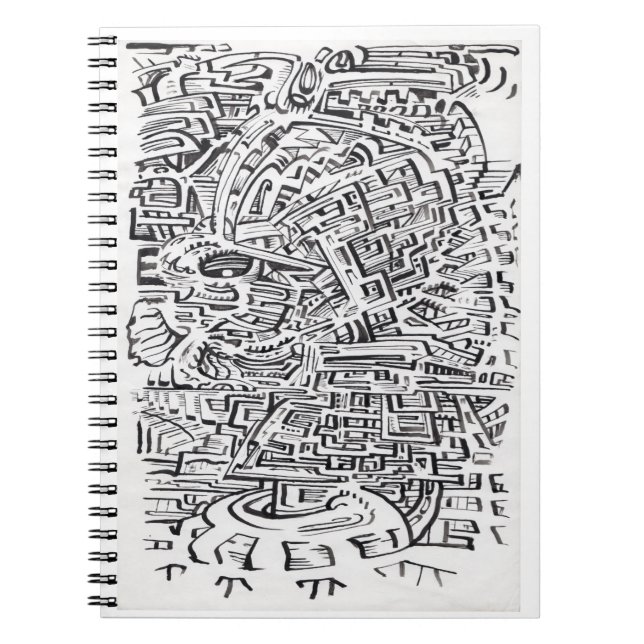 Carnet Dans un lieu intermédiaire, dessin à encre (Devant)