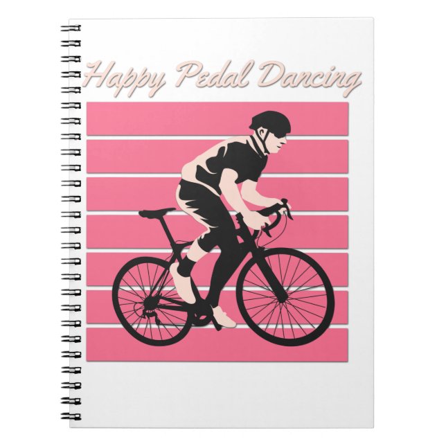 Carnet Danse à Pédale Heureuse - Design de Motard Cool (Devant)