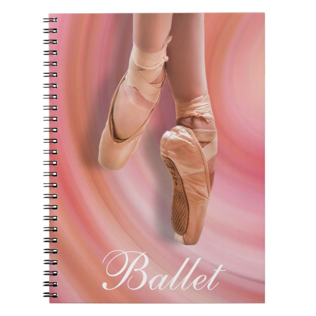 Carnet Danse de ballet en rose (Devant)