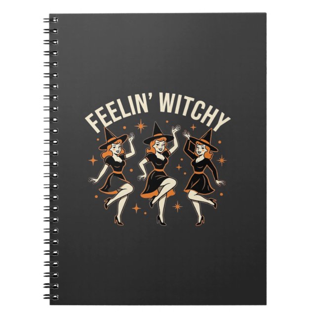 Carnet Danse de sorcière Halloween Feelin 'Witchy (Devant)