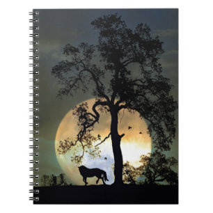 Carnet Danse Lune Cheval et cadeaux de Pleine lune