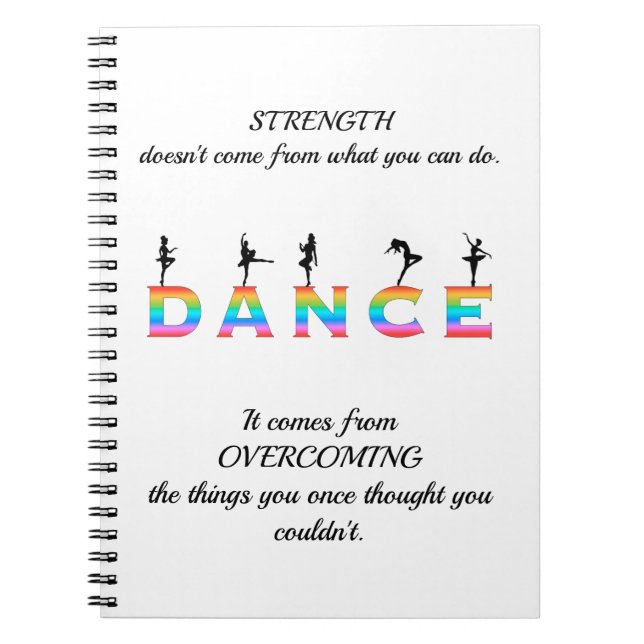 Carnet Danse, multicolore (Devant)