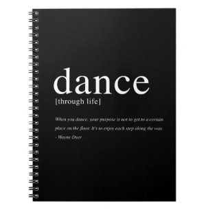 Carnet Danse par la vie, citation inspirée