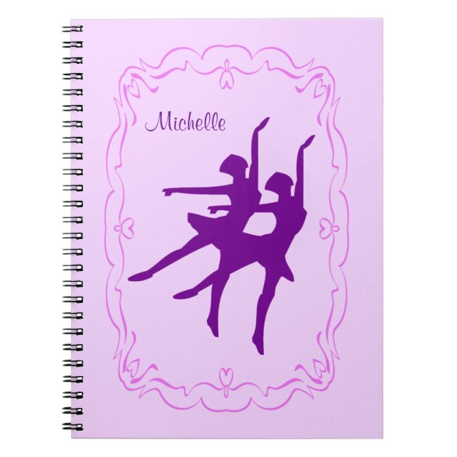 Carnet Danse pourpre de ballerine (Devant)