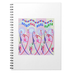 Carnet DANSE SPIRITUELLE d'ÂME d'étincelle d'argent de