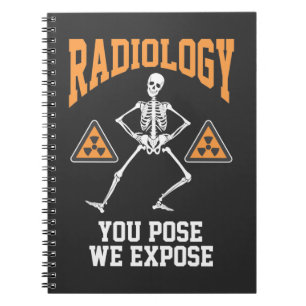 Carnet Danser drôle Skeleton Xray Humour de radiologie