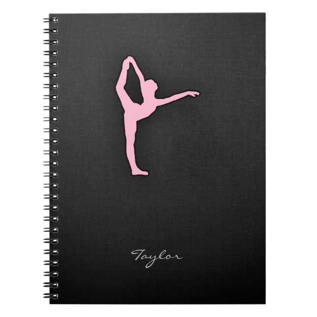 Carnet Danseur de ballon rose clair (Devant)