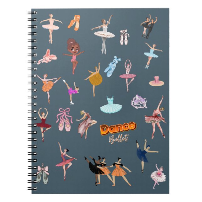 Carnet Danseurs de ballet élégants (Devant)