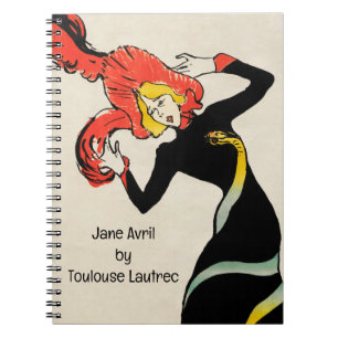 Carnet Danseuse Art Nouveau Jane Avril par Toulouse Lautr