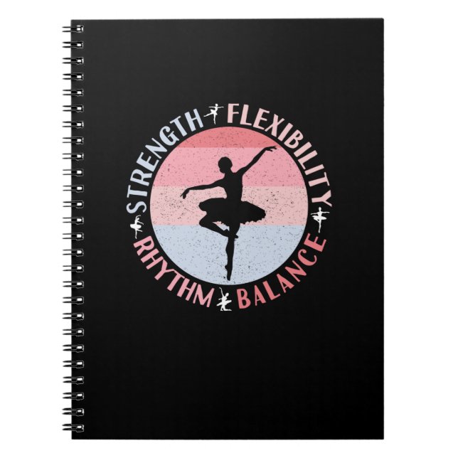 Carnet Danseuse de Ballet Ballerine - Valeurs de Mentalit (Devant)