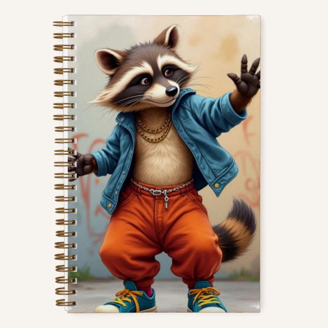 Carnet Danseuse de rue, Raccoon, auteur Natasha Us (Recto)