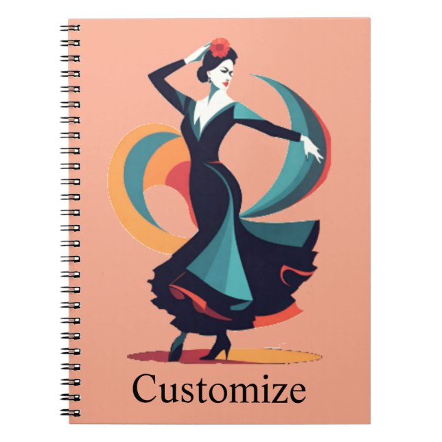 Carnet Danseuse flamenco Thunder_Cove (Devant)