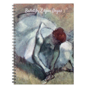 Carnet Danseuses attachant leurs chaussures par Edgar Deg