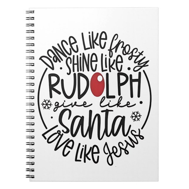 Carnet Dansez comme Frosty Brillez comme Rudolph Noël (Devant)
