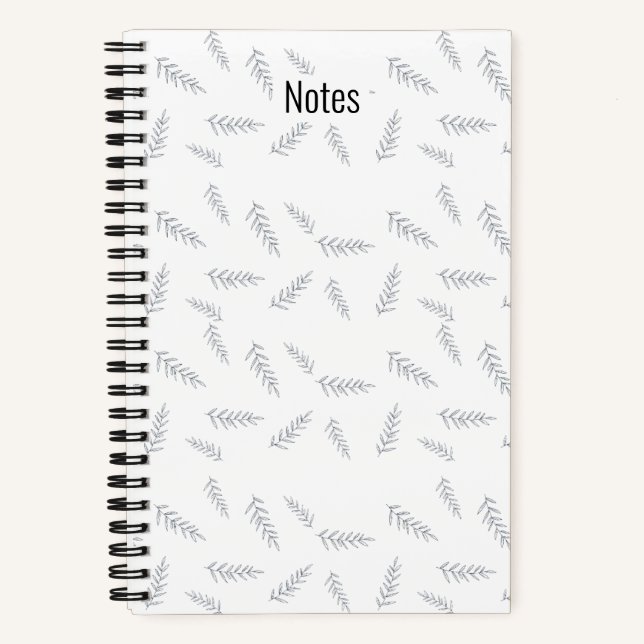 Carnet d'aquarelle bleu Feuille (Recto)
