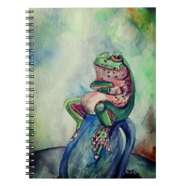 Carnet d'aquarelle de grenouille (Devant)