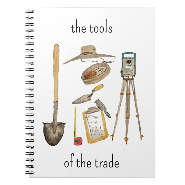 Carnet d'archéologie des outils du métier (Devant)