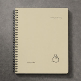 Carnet Dark Academia – ink pot Art | Introvert Gift Book 