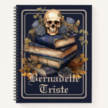 Dark Academia Skull Book Nom esthétique Sentiment