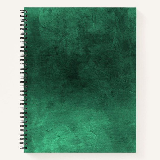 Carnet Dark Grunge - Vert (Devant)