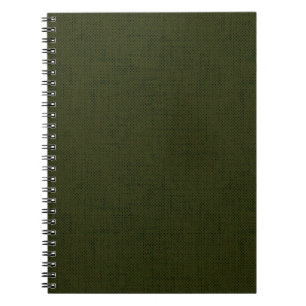 Carnet Dark olive textured