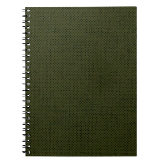 Carnet Dark olive textured (Devant)