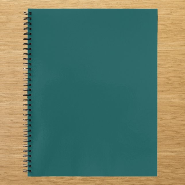 Carnet Dark Teal Solid Color (Créateur téléchargé)