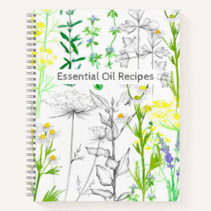 Carnet d'aromathérapie de recette d'huile essentie