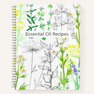 Carnet d'aromathérapie de recette d'huile essentie