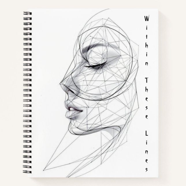 Carnet d'art à ligne continue minimaliste (Devant)