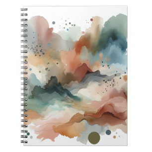 Carnet d'art Abstrait Earthy Watercolor