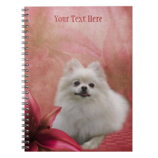 Carnet d'art de Chien d'Imaginaire de Poméranie bl
