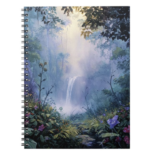 Carnet d'art de la cascade de la forêt enchantée (Devant)
