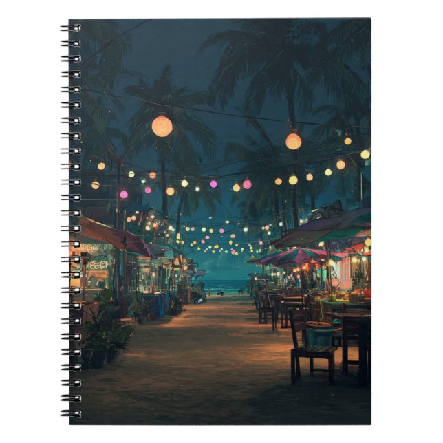 Carnet d'art de nuit tropical (Devant)