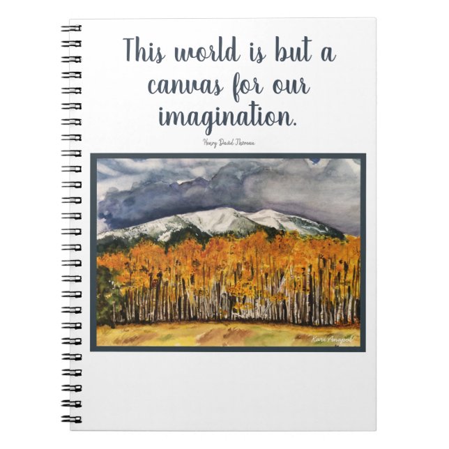 Carnet d'art de paysage de citation d'imagination (Devant)