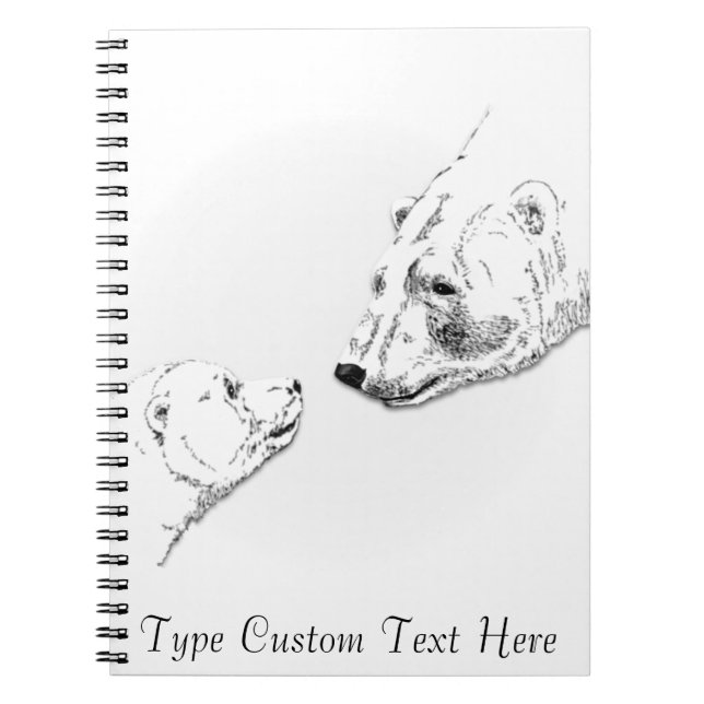 Carnet d'art d'ours personnalisé par carnet d'ours (Devant)
