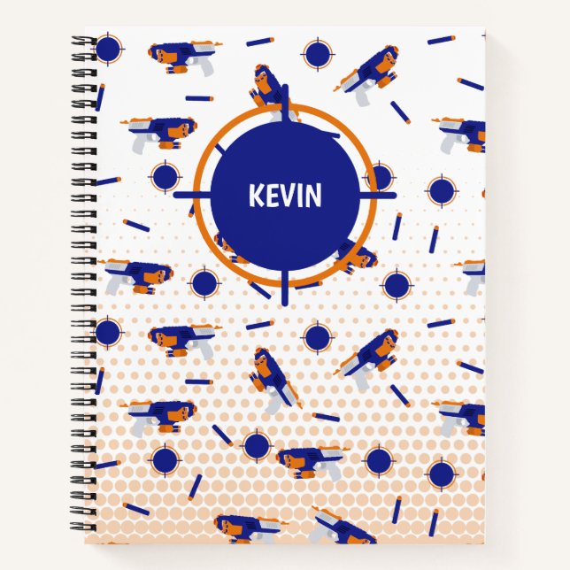 Carnet Dart Gun Battle War Boys Motif cible (Devant)