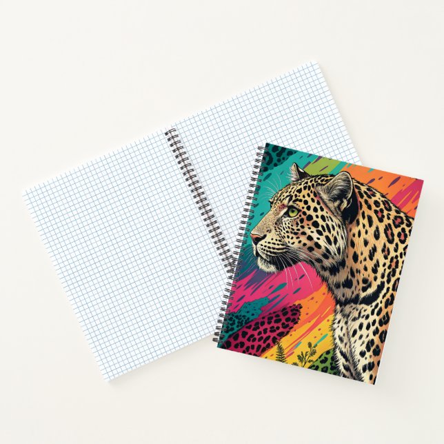 Carnet d'art Leopard Arc-en-ciel (Intérieur)