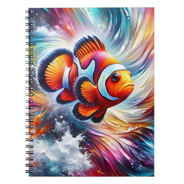 Carnet d'art Poisson-clown éclaboussant (Devant)