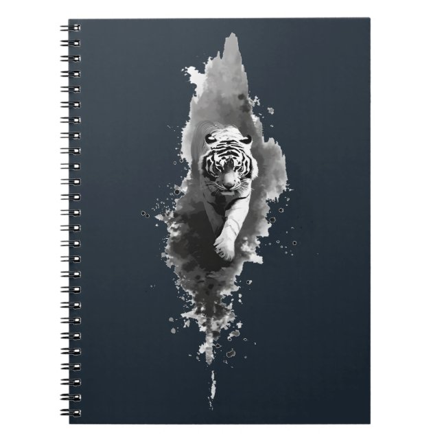 Carnet d'art sombre encre de tigre (Devant)
