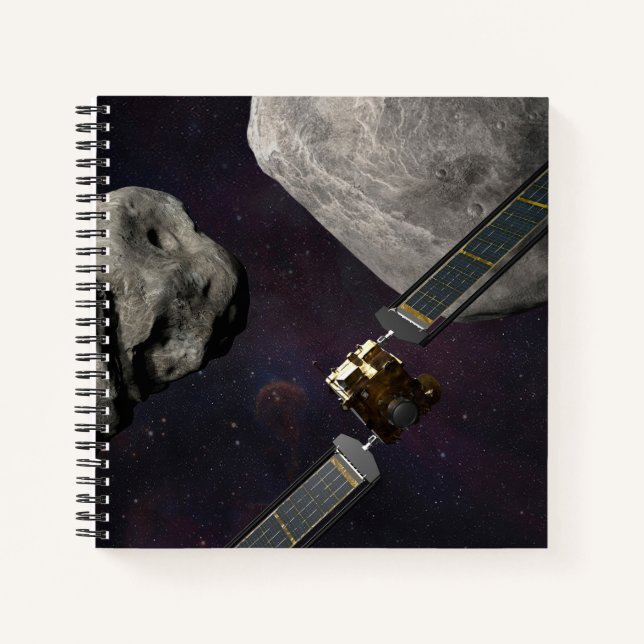 Carnet Dart Spacecraft Et Le Liciacube Avant Impact (Devant)