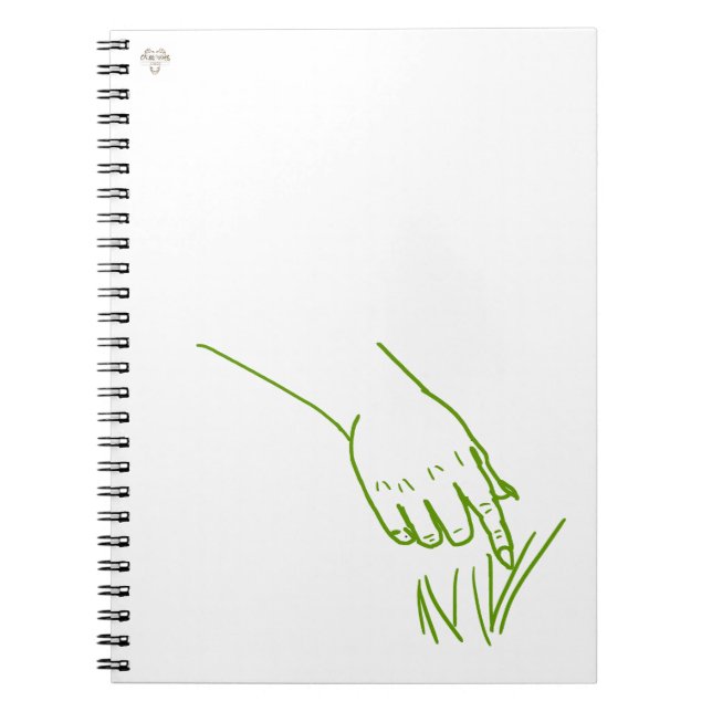 Carnet Daryl le Gobelin Main Verte Touche Herbe (Devant)
