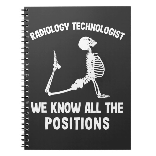 Carnet Date A Rad Tech Radiologiste Skeleton Radiologie (Devant)