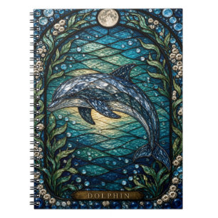 Carnet Dauphin Canal Ensoleillé Illumina Verre Cathédrale