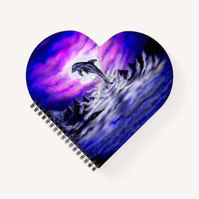 Carnet Dauphin clair de lune (Devant)