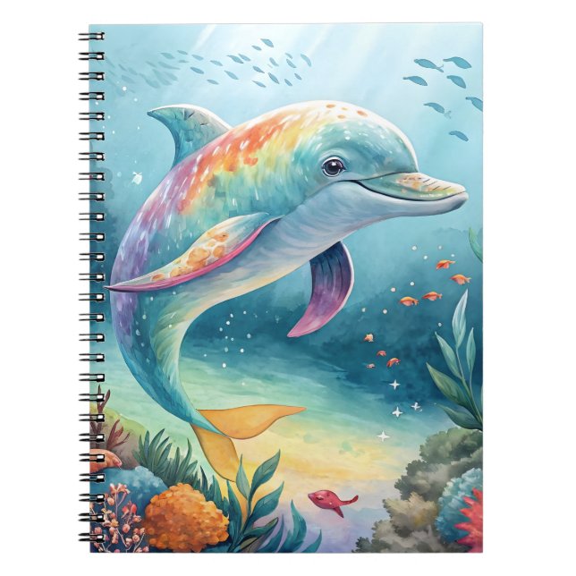 Carnet Dauphin sous-marin (Devant)
